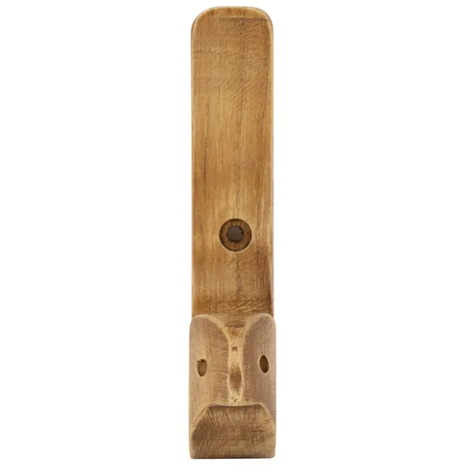 Fabrique de Styles Patères*Patère oiseau en acajou blanc h13cm - Campagne