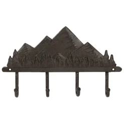 Fabrique de Styles Patères*Patères 4 crochets Montagnes en fonte - Montagne