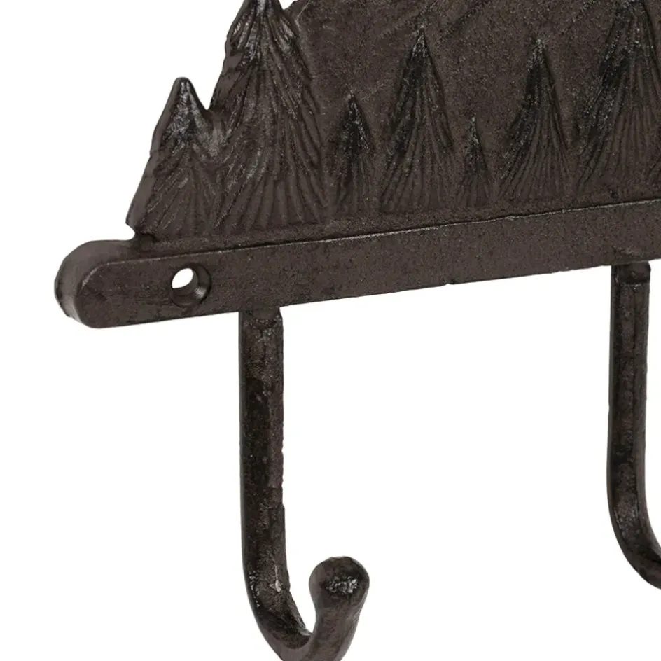 Fabrique de Styles Patères*Patères 4 crochets Montagnes en fonte - Montagne