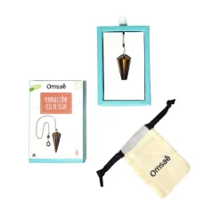 Fabrique de Styles Méditation Et Yoga*Pendule cône lisse en œil de tigre