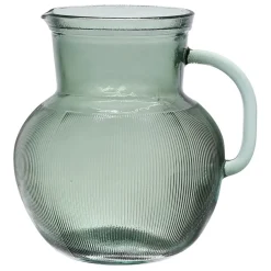 Fabrique de Styles Carafes Et Pichets*Pichet en verre recyclé sablé 2.3l - Aheli