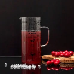 Fabrique de Styles Carafes Et Pichets*Pichet gradué avec recette cocktail 2l