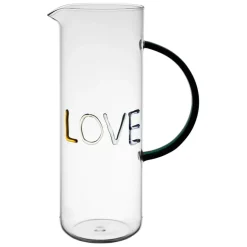 Fabrique de Styles Carafes Et Pichets*Pichet love en verre 1l - Colorea