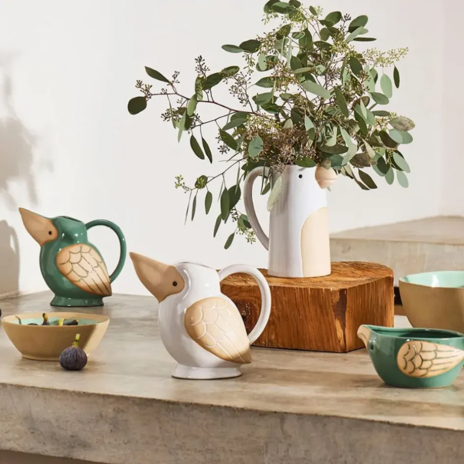 Fabrique de Styles Carafes Et Pichets*Pichet oiseau en grès 1.1L - Calao