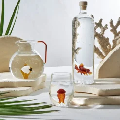 Fabrique de Styles Carafes Et Pichets*Pichet poisson en verre borosilicate 1.7l - Océan