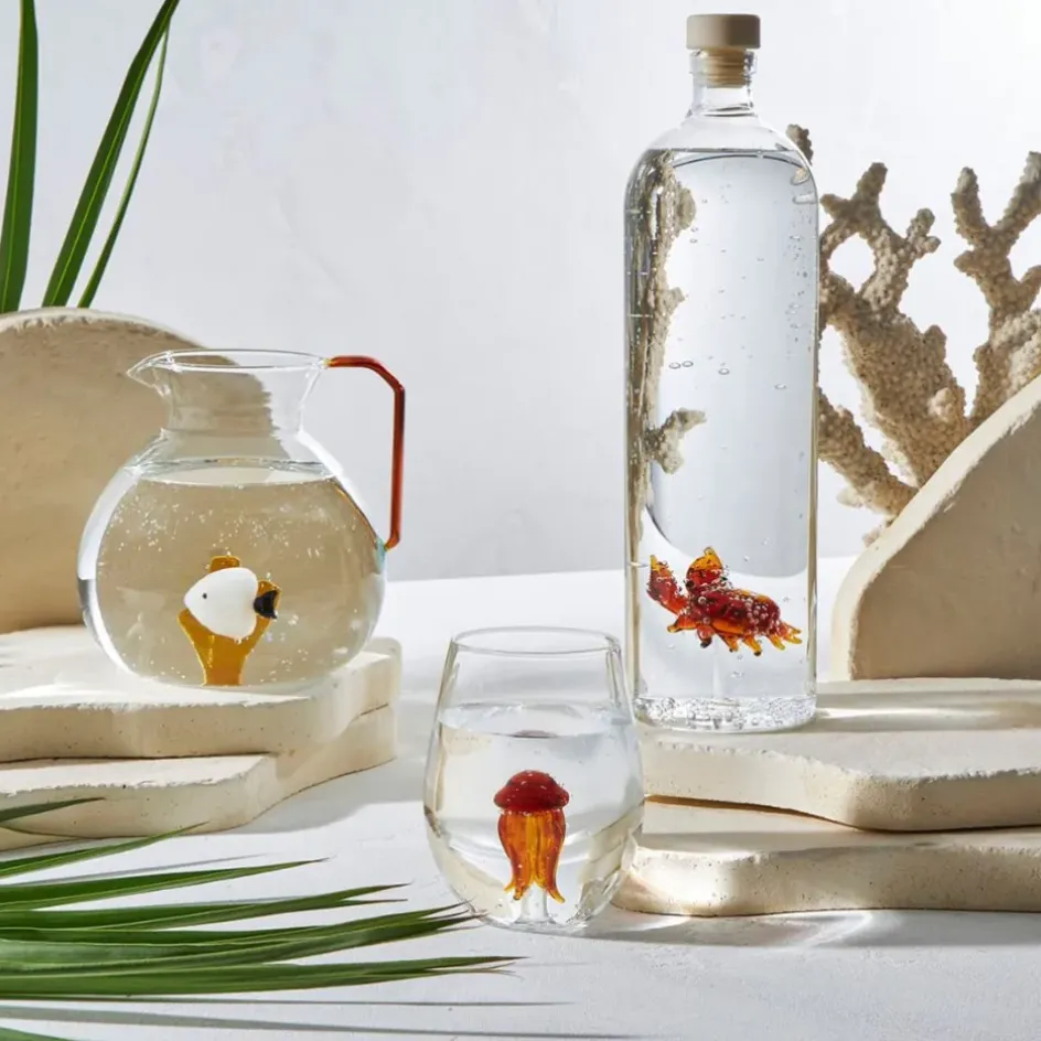Fabrique de Styles Carafes Et Pichets*Pichet poisson en verre borosilicate 1.7l - Océan