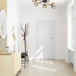 Fabrique de Styles Suspensions*Plafonnier 5 lumières en metal l67cm mat noir - kento