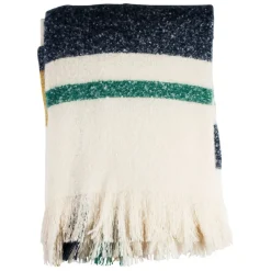 Fabrique de Styles Plaids*Plaid avec franges en tissu 170x130cm - Klosen