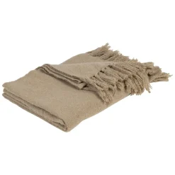 Fabrique de Styles Plaids*Plaid avec franges en tissu 150x130cm - Klosen