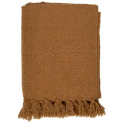 Fabrique de Styles Plaids*Plaid avec franges en tissu 150x130cm - Klosen