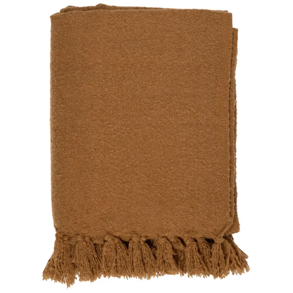 Fabrique de Styles Plaids*Plaid avec franges en tissu 150x130cm - Klosen