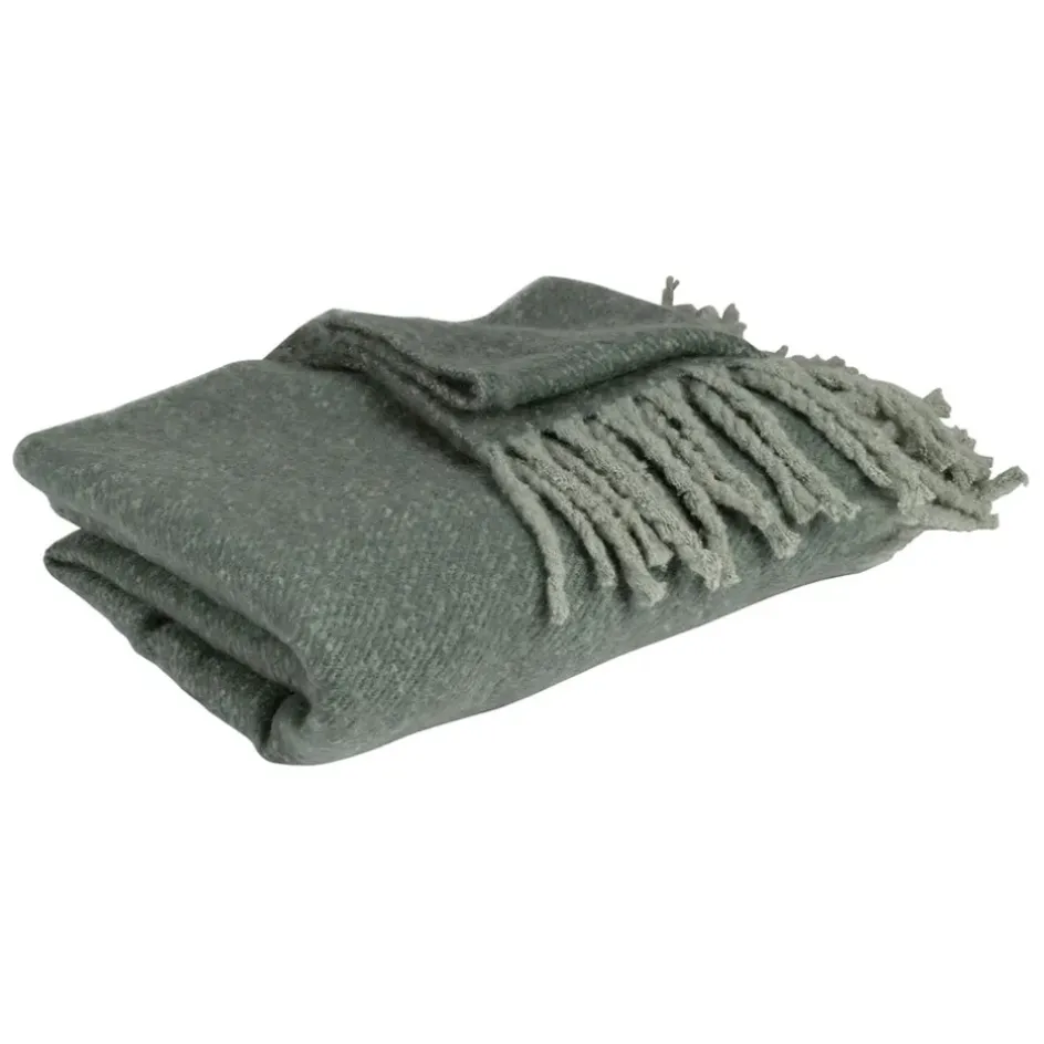 Fabrique de Styles Plaids*Plaid avec franges en tissu 170x130cm - Klosen