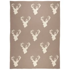 Fabrique de Styles Plaids*Plaid cerf en coton 150x125cm - Noel