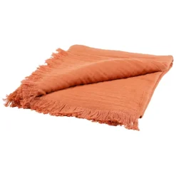 Fabrique de Styles Plaids*Plaid earth notes 170x130cm gaze de coton