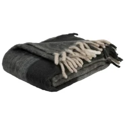 Fabrique de Styles Plaids*Plaid en acrylique et laine émeraude 130x170cm - Selestina