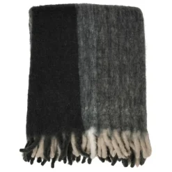 Fabrique de Styles Plaids*Plaid en acrylique et laine émeraude 130x170cm - Selestina