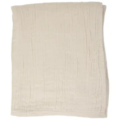 Fabrique de Styles Plaids*Plaid en gaze de coton écru 120x100cm