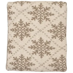 Fabrique de Styles Plaids*Plaid flocon en coton 150x125cm - Noel