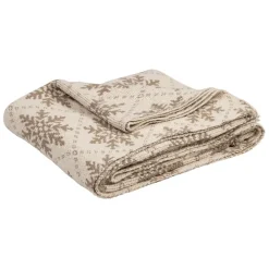 Fabrique de Styles Plaids*Plaid flocon en coton 150x125cm - Noel