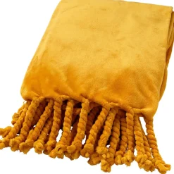 Fabrique de Styles Plaids*Plaid florijn 150x200cm golden glow