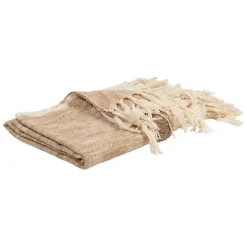 Fabrique de Styles Plaids*Plaid tufté en coton et écru 170x130cm - Klosen