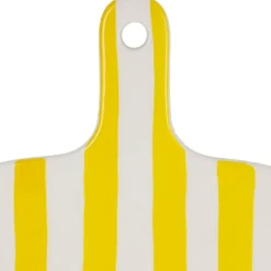 Fabrique de Styles Planches À Découper*Planche à découper en porcelaine rayée et blanc 28x18cm - Artist