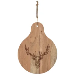 Fabrique de Styles Planches À Découper*Planche a découper cerf en acacia 32x42cm - Dalbert