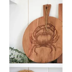 Fabrique de Styles Planches À Découper*Planche a découper crabe en acacia 40x50cm - Dalbert