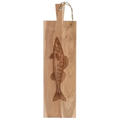 Fabrique de Styles Planches À Découper*Planche a découper poisson en acacia 20x70cm - Dalbert
