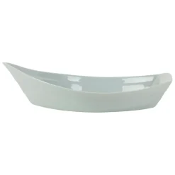 Fabrique de Styles Plats Et Saladiers*Plat creux bateau en grès 41x26cm