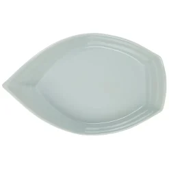 Fabrique de Styles Plats Et Saladiers*Plat creux bateau en grès 41x26cm