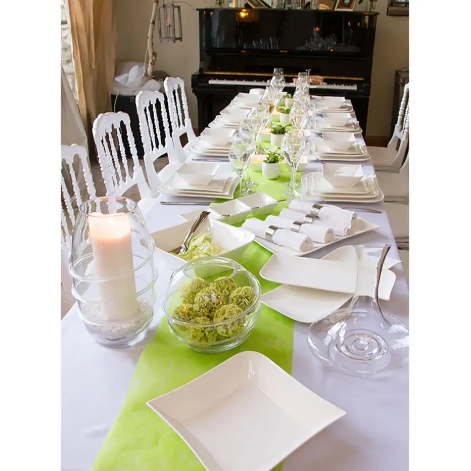 Fabrique de Styles Plats Et Saladiers*Plat rectangulaire en porcelaine d32cm - melody