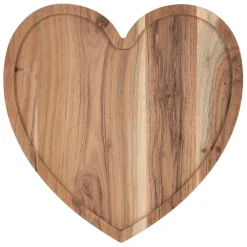Fabrique de Styles Plateaux*Plateau cœur en acacia 30x30cm - Dalbert