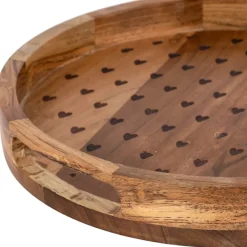 Fabrique de Styles Plateaux*Plateau en acacia 33x33xh4.5cm - Famille