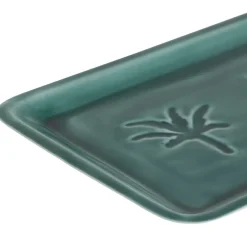 Fabrique de Styles Plateaux*Plateau en fer émeraude 30x15cm - Allegra