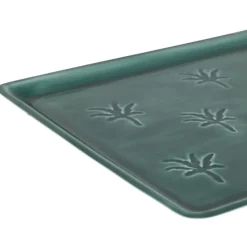 Fabrique de Styles Plateaux*Plateau en fer émeraude 40x30cm - Allegra