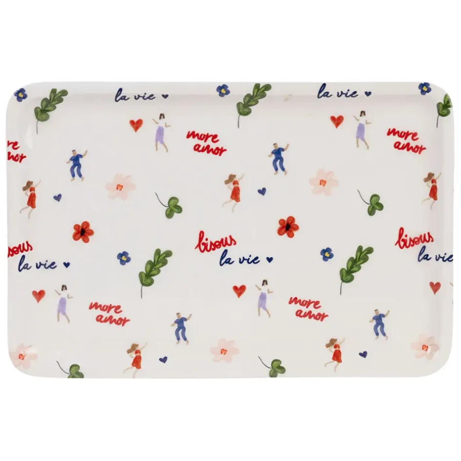 Fabrique de Styles Plateaux*Plateau en fer 30x20cm - Bellagio