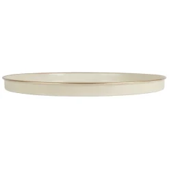 Fabrique de Styles Plateaux*Plateau rond en fer écru et doré d36cm - Baroque