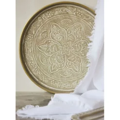 Fabrique de Styles Plateaux*Plateau rond en fer d36cm - Arabise