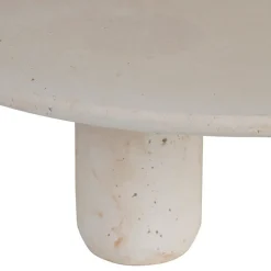 Fabrique de Styles Plateaux*Plateau sur pied en ciment écru moucheté d30cm - Organic
