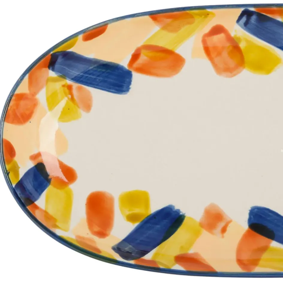 Fabrique de Styles Plats Et Saladiers*Plats ovales x2 en grès - belle vie