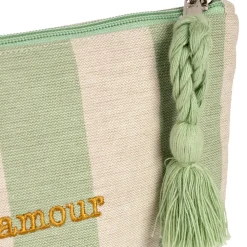 Fabrique de Styles Pochettes Et Housses*Pochette Amour en coton écru et - Famille