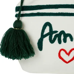 Fabrique de Styles Pochettes Et Housses*Pochette brodée amore 20x15cm en coton et polyester