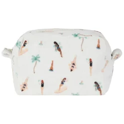 Fabrique de Styles Pochettes Et Housses*Pochette en coton émeraude et corail - Palma