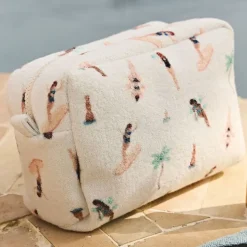 Fabrique de Styles Pochettes Et Housses*Pochette en coton émeraude et corail - Palma