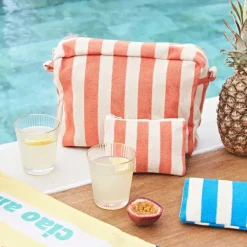 Fabrique de Styles Pochettes Et Housses*Pochette en coton rayée et blanc - Palma