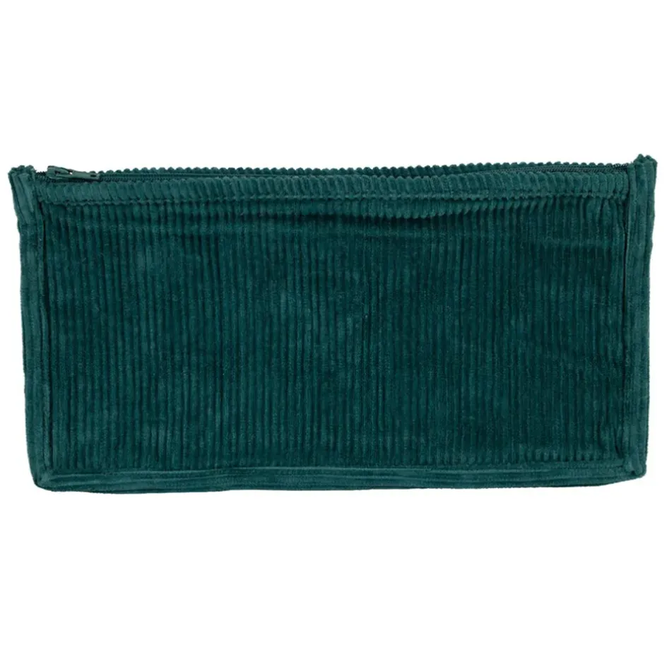 Fabrique de Styles Pochettes Et Housses*Pochette en velours côtelé émeraude - Flaura