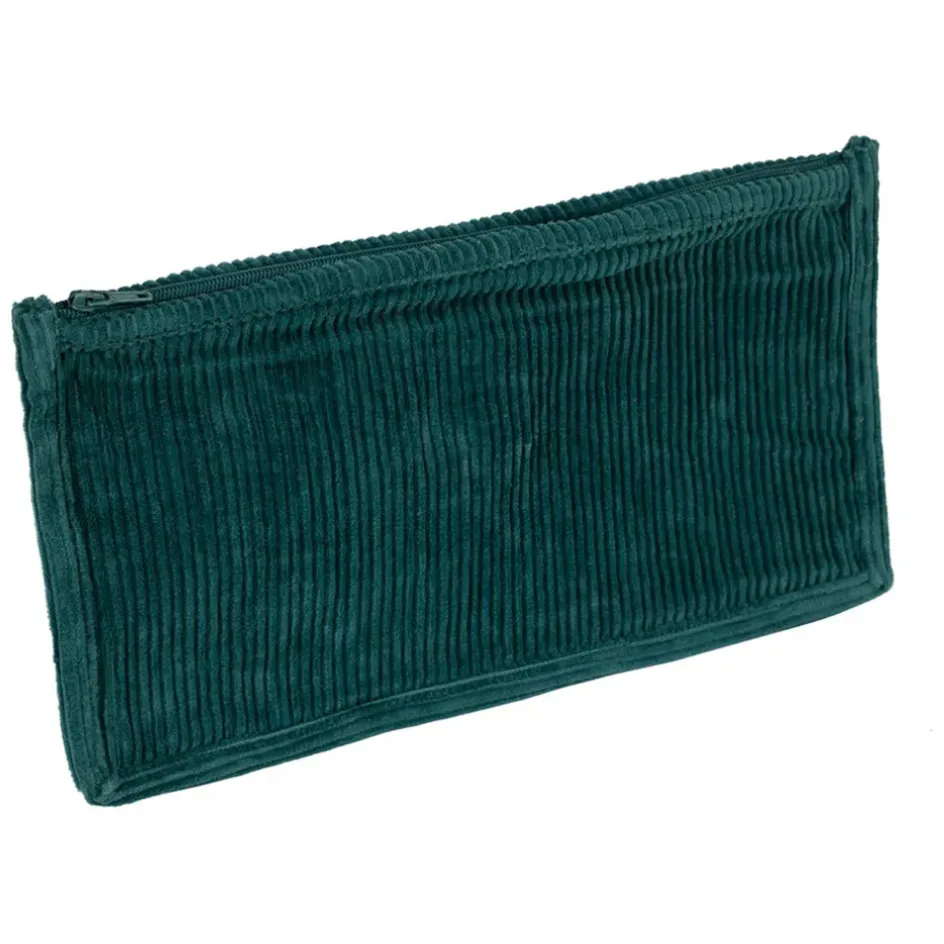 Fabrique de Styles Pochettes Et Housses*Pochette en velours côtelé émeraude - Flaura