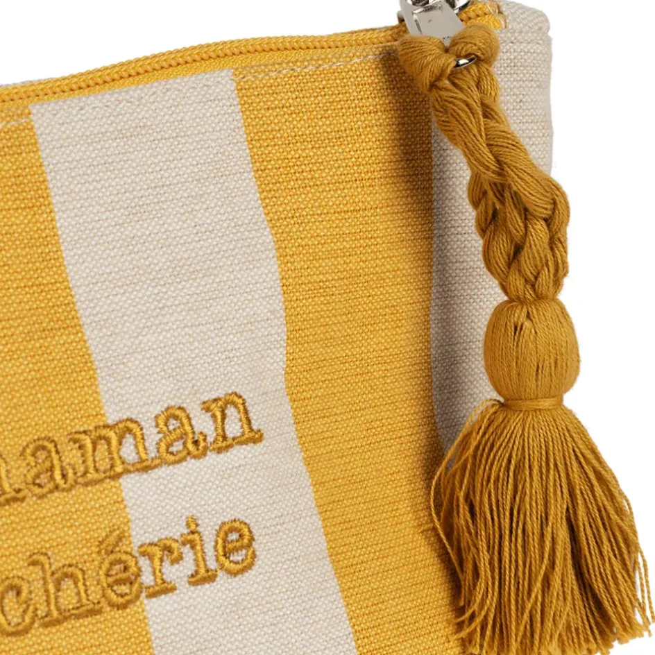 Fabrique de Styles Pochettes Et Housses*Pochette Maman en coton écru et - Famille