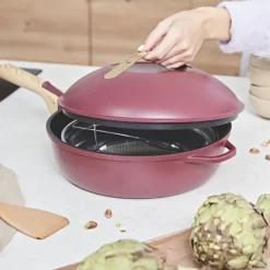 Fabrique de Styles Plats Et Appareils De Cuisson*Poêle en aluminium rubis d28cm - La Fabuleuse